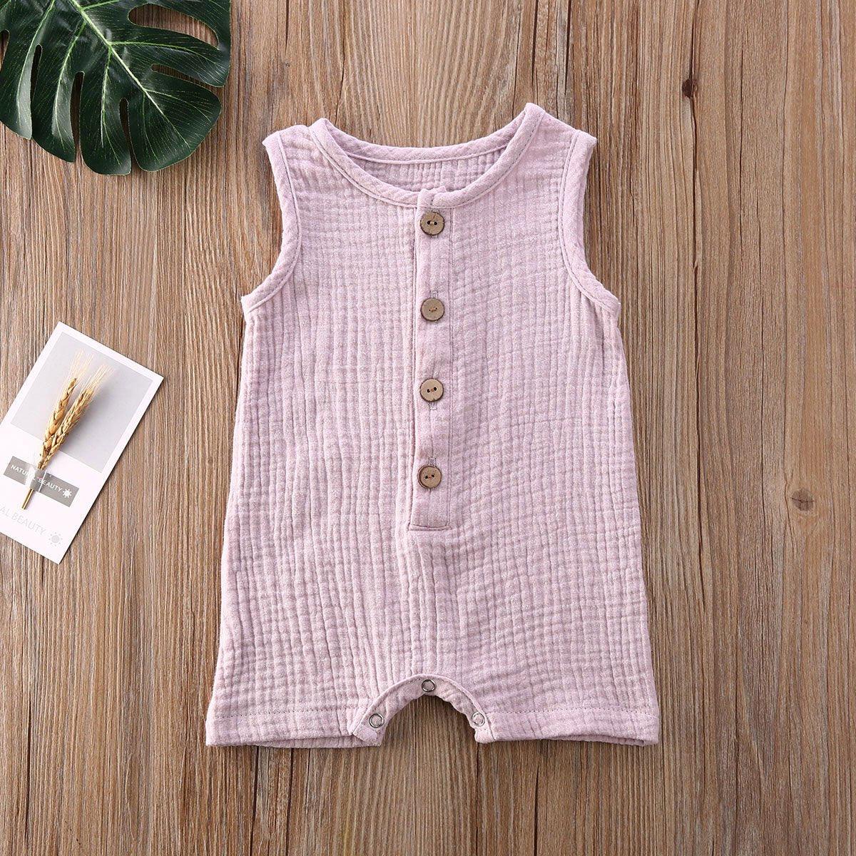 Baby Romper Sleeveless Newborn Baby Girl Boy Clothes Cactus Print Romper Jumpsuit Soft Baby Outfit One Piece Jumpsuit Pajamas Stevvex