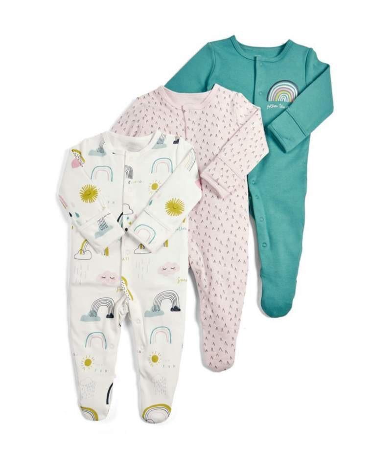 3pcs Set Baby Romper Newborn Sleep suit Flower Baby Rompers Infant Baby Clothes Long Sleeve Newborn Jumpsuits Pajamas for Kids Stevvex