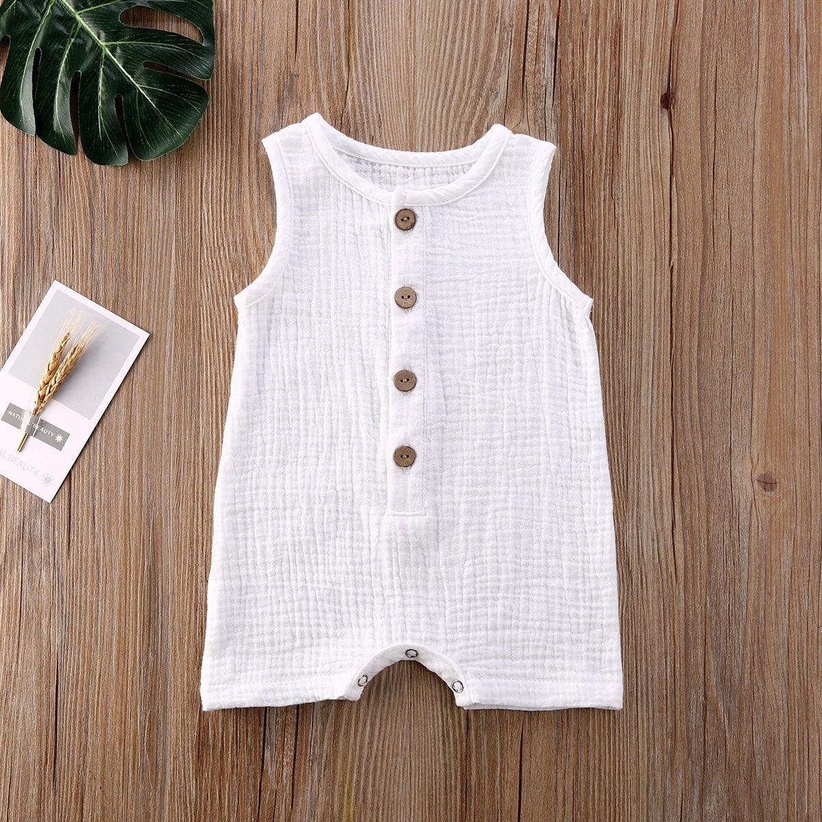 Baby Romper Sleeveless Newborn Baby Girl Boy Clothes Cactus Print Romper Jumpsuit Soft Baby Outfit One Piece Jumpsuit Pajamas Stevvex