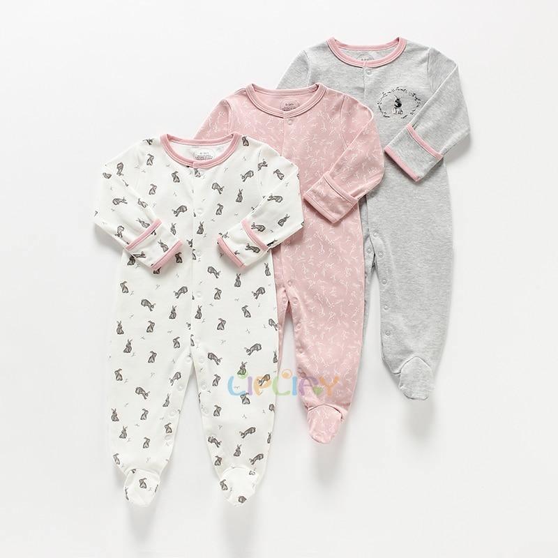 3pcs Set Baby Romper Newborn Sleep suit Flower Baby Rompers Infant Baby Clothes Long Sleeve Newborn Jumpsuits Pajamas for Kids Stevvex