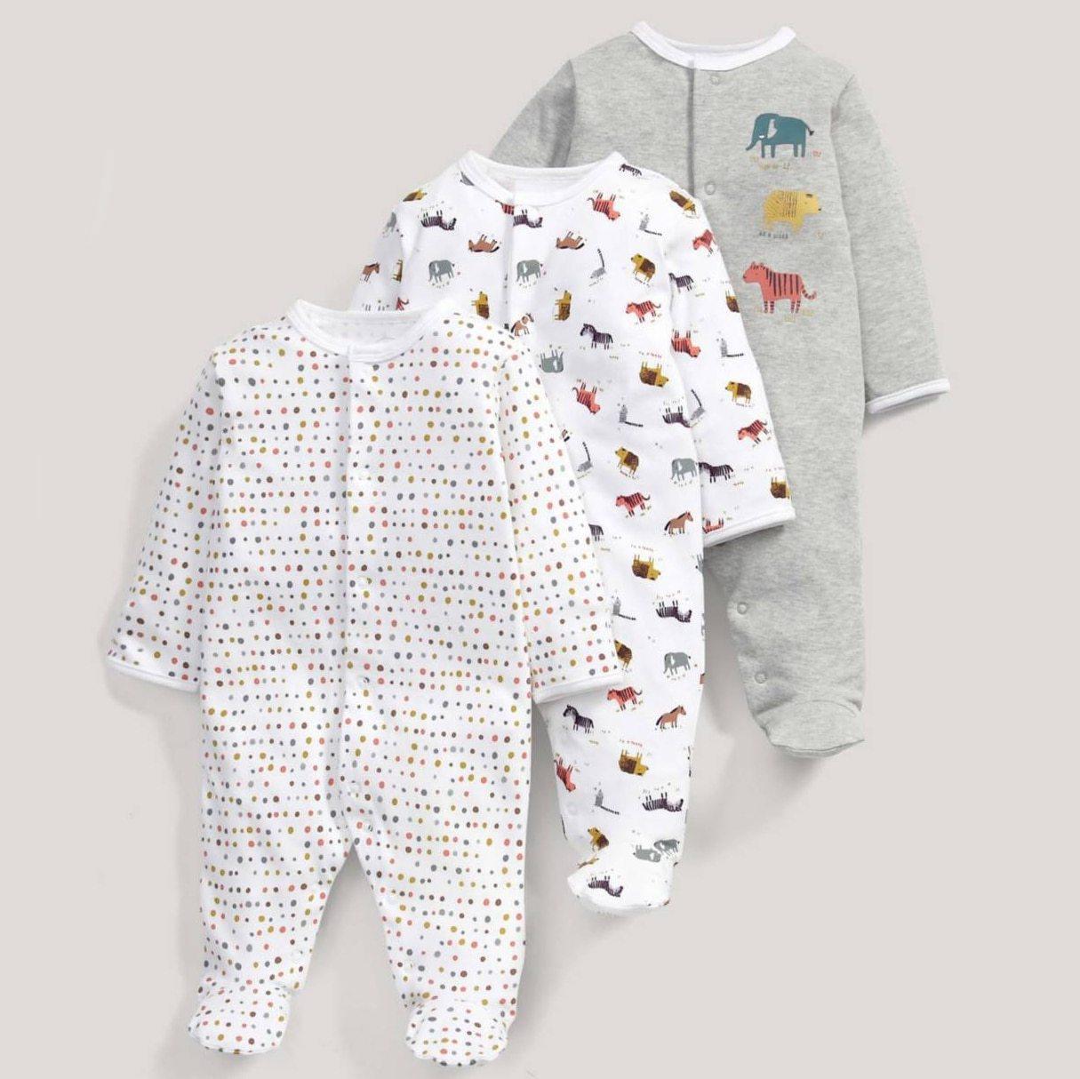 3pcs Set Baby Romper Newborn Sleep suit Flower Baby Rompers Infant Baby Clothes Long Sleeve Newborn Jumpsuits Pajamas for Kids Stevvex