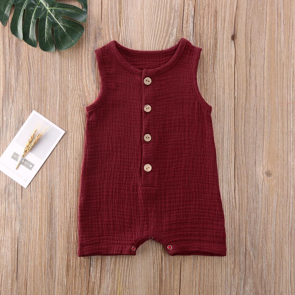Baby Romper Sleeveless Newborn Baby Girl Boy Clothes Cactus Print Romper Jumpsuit Soft Baby Outfit One Piece Jumpsuit Pajamas Stevvex