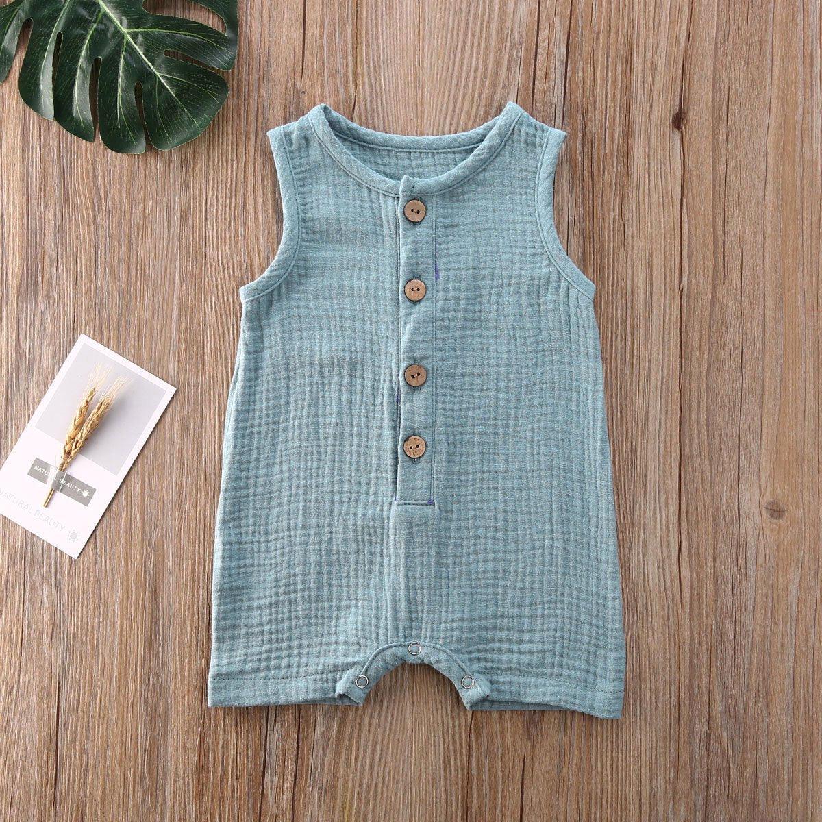 Baby Romper Sleeveless Newborn Baby Girl Boy Clothes Cactus Print Romper Jumpsuit Soft Baby Outfit One Piece Jumpsuit Pajamas Stevvex