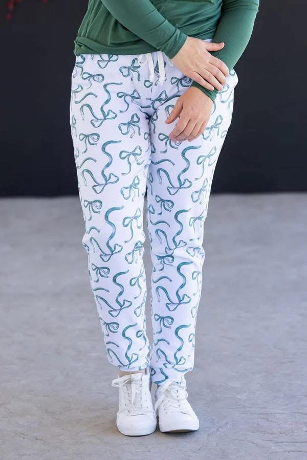 Blue bow Joggers