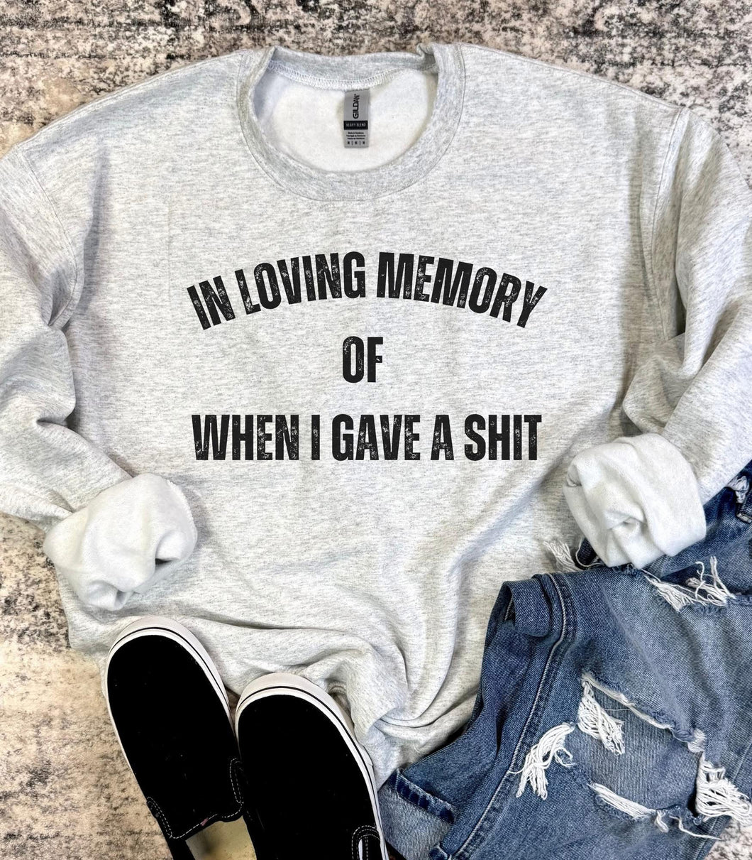 Loving Memory Graphic Sweatshirt