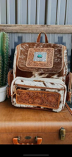 Load image into Gallery viewer, CowHide Backpack Bag
