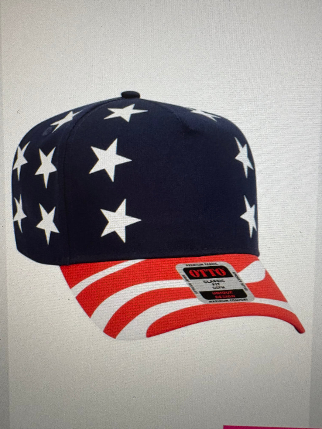 United States Flag Mid Profile Baseball Cap