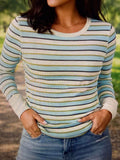 Multicolor Striped Knit Top