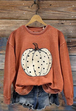 Load image into Gallery viewer, Pumpkin Print Washed Sweatshirt
