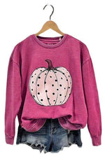 Load image into Gallery viewer, Pumpkin Print Washed Sweatshirt
