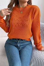 Load image into Gallery viewer, Halloween Spooky Face Hollowed Pattern Casual Sweater
