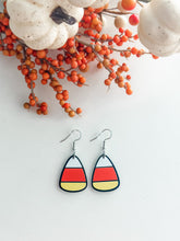 Load image into Gallery viewer, &quot;Candy Corn&quot; Dangle Earrings
