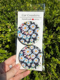 Black Floral Coasters