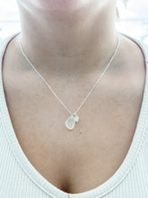 Load image into Gallery viewer, &quot;Shelly Seaglass&quot; White Silver Necklace
