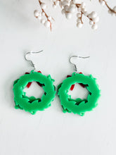 Load image into Gallery viewer, &quot;All Things Christmas&quot; Wreath Earrings
