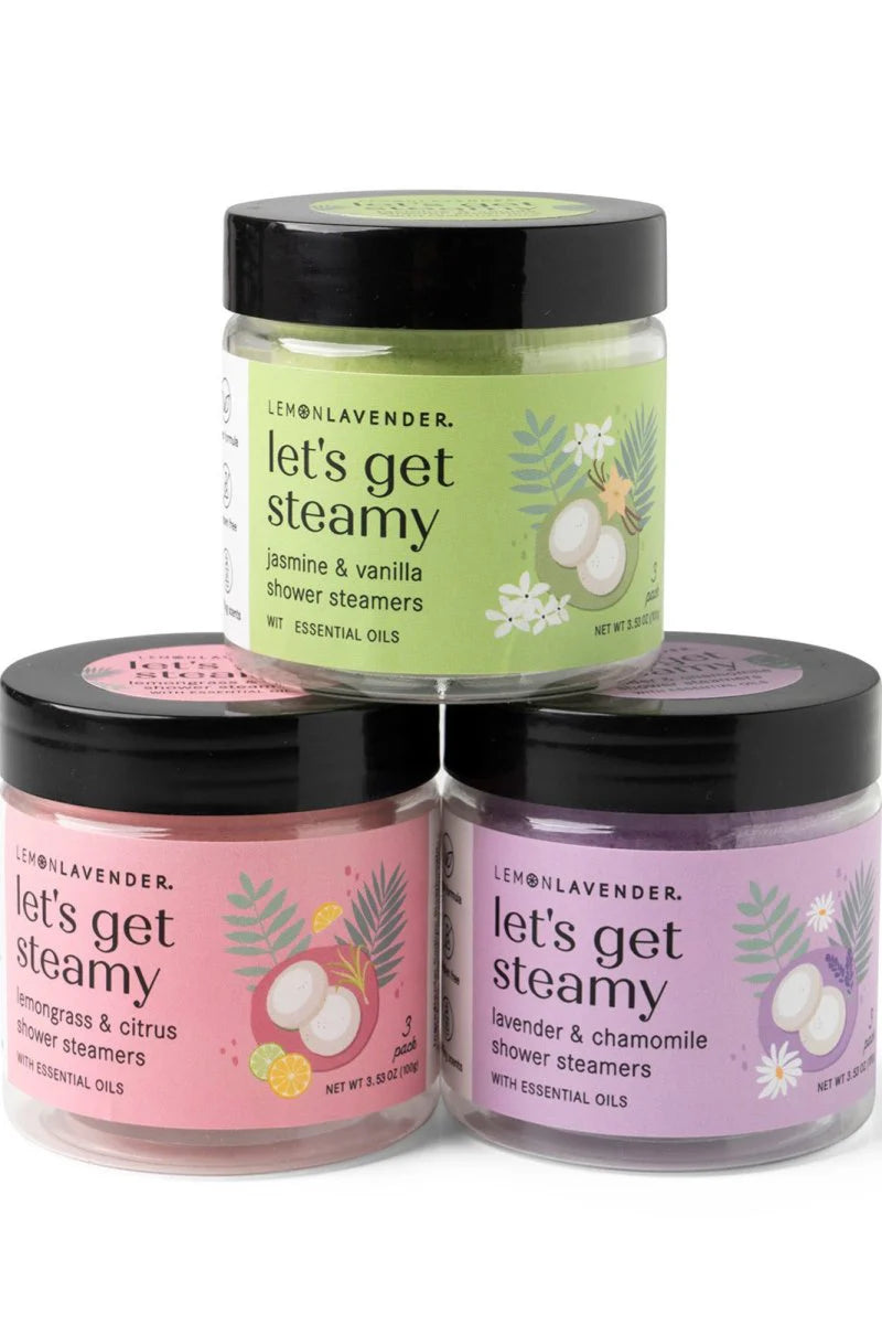 ONE JAR LET'S GET STEAMY SHOWER BOMBS - SHIPS ASSORTED