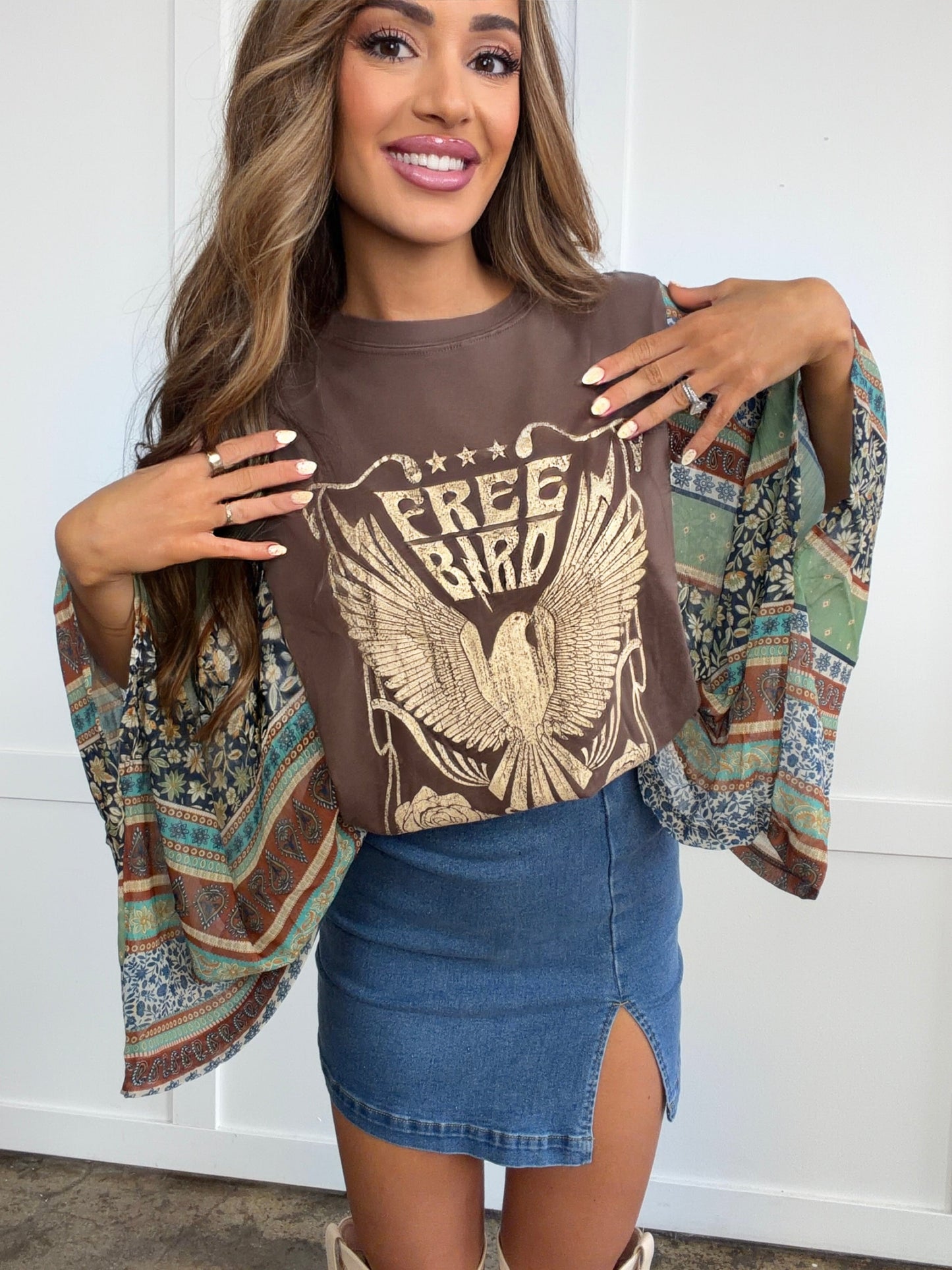 Free Bird Vintage Kantha Top Willow Boutique