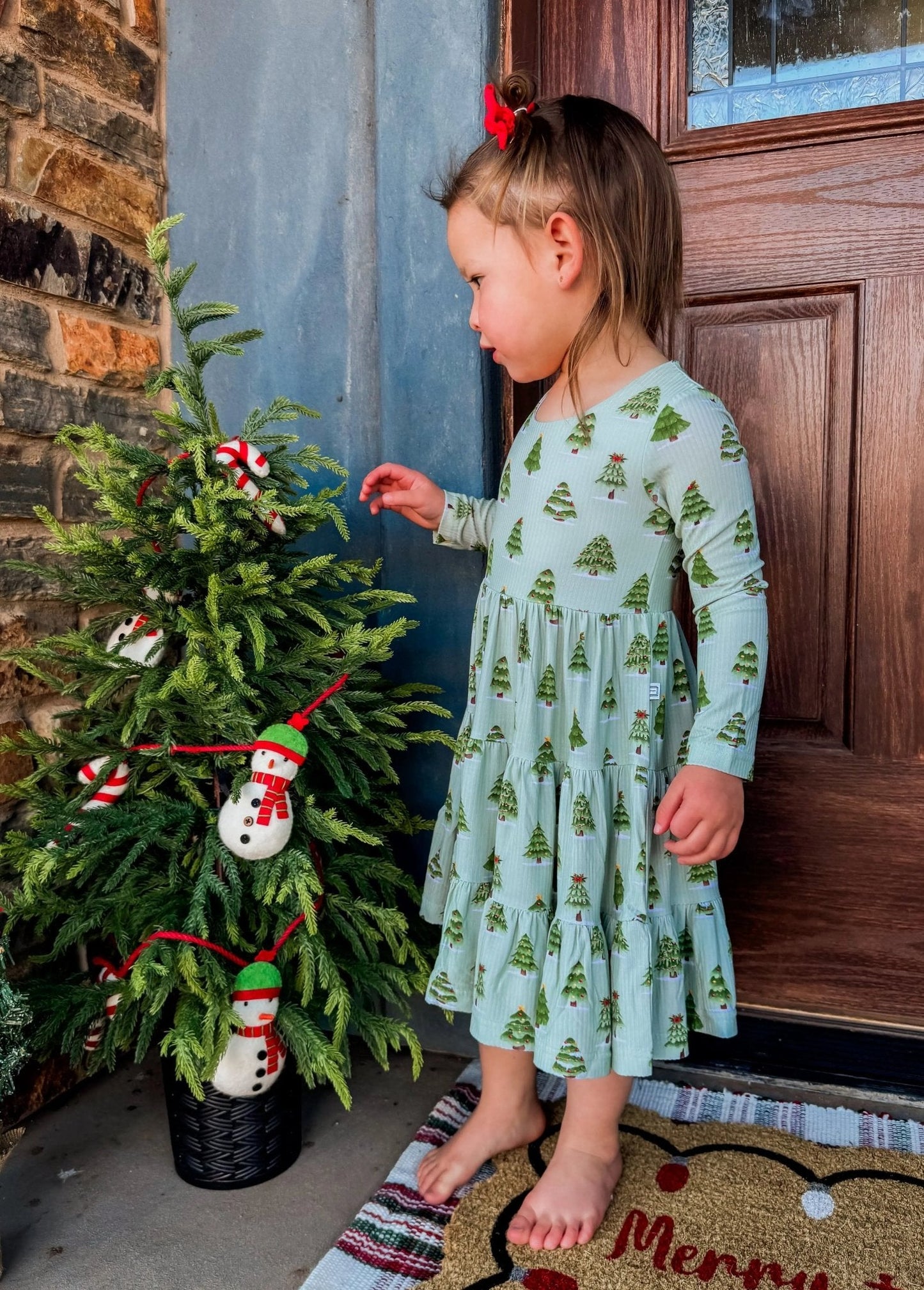 Long Sleeve Twirl Dress & Short Set