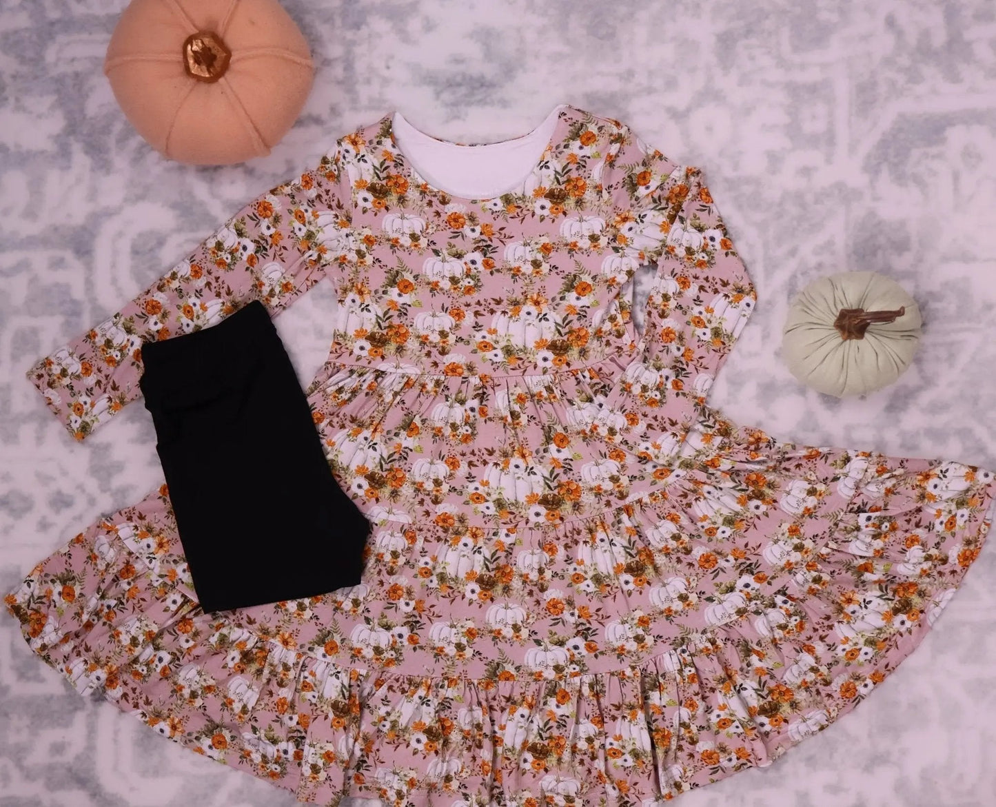 Long Sleeve Twirl Dress & Short Set