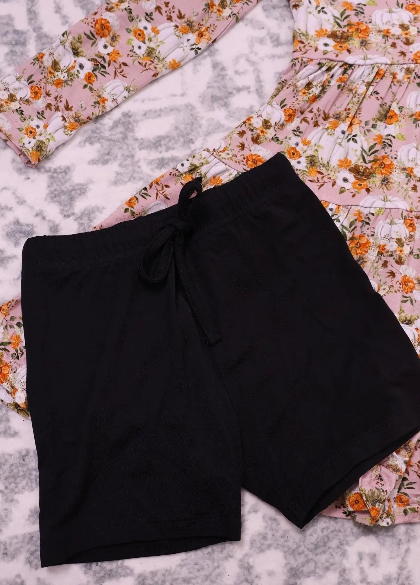 Long Sleeve Twirl Dress & Short Set