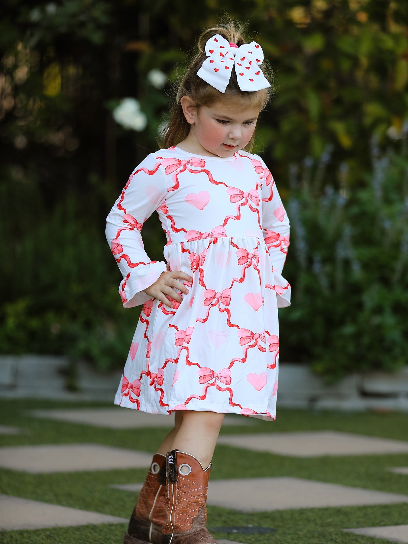 Valentine's Day Milk Silk Girls Dress