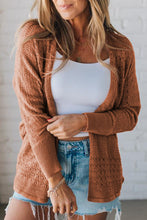 Load image into Gallery viewer, Mix Pattern Hollow Cardigan RTS

