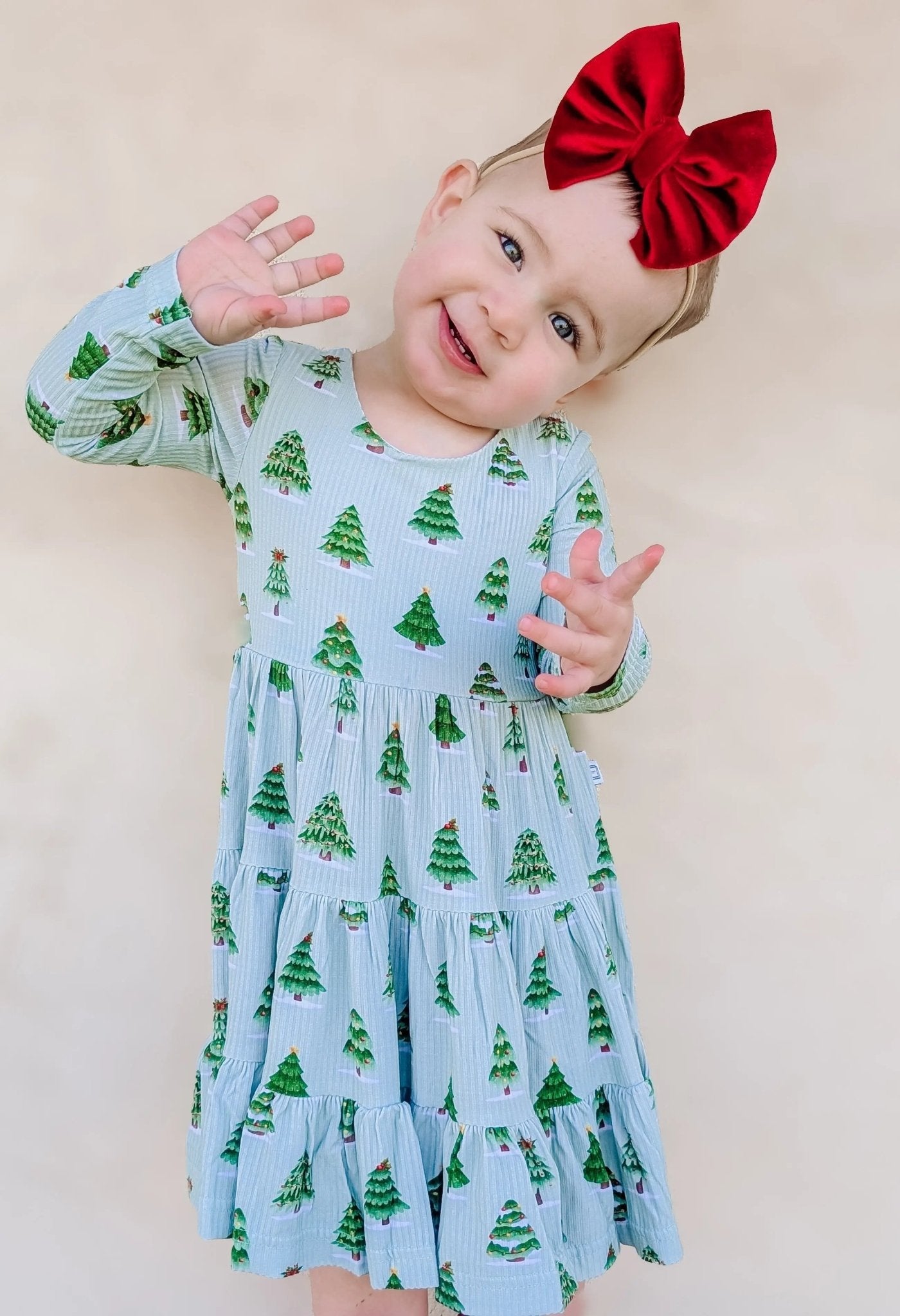 Long Sleeve Twirl Dress & Short Set