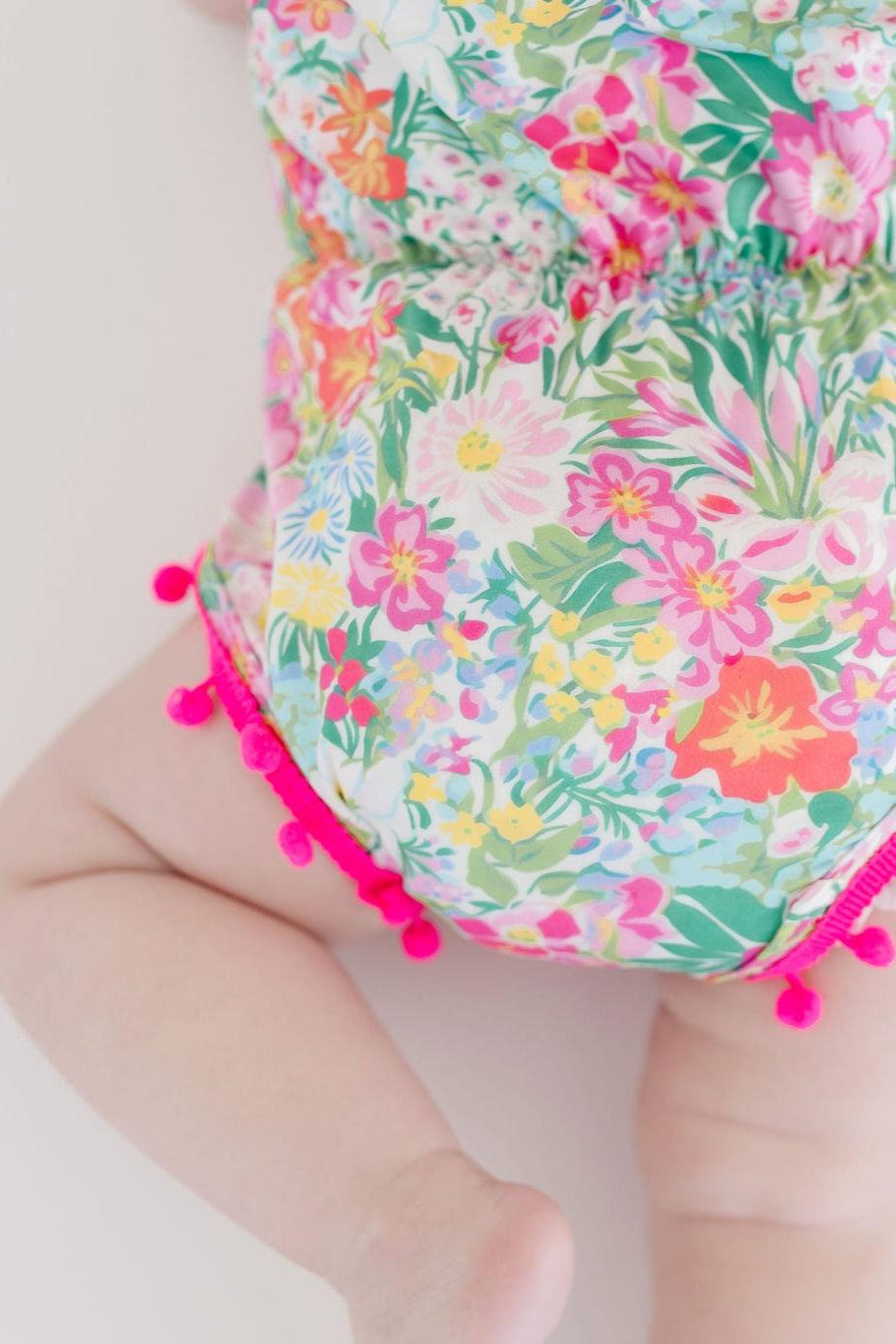 Preppy Petals Pom Pom Romper Mila & Rose ®