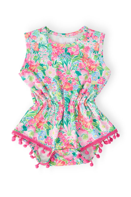 Preppy Petals Pom Pom Romper Mila & Rose ®