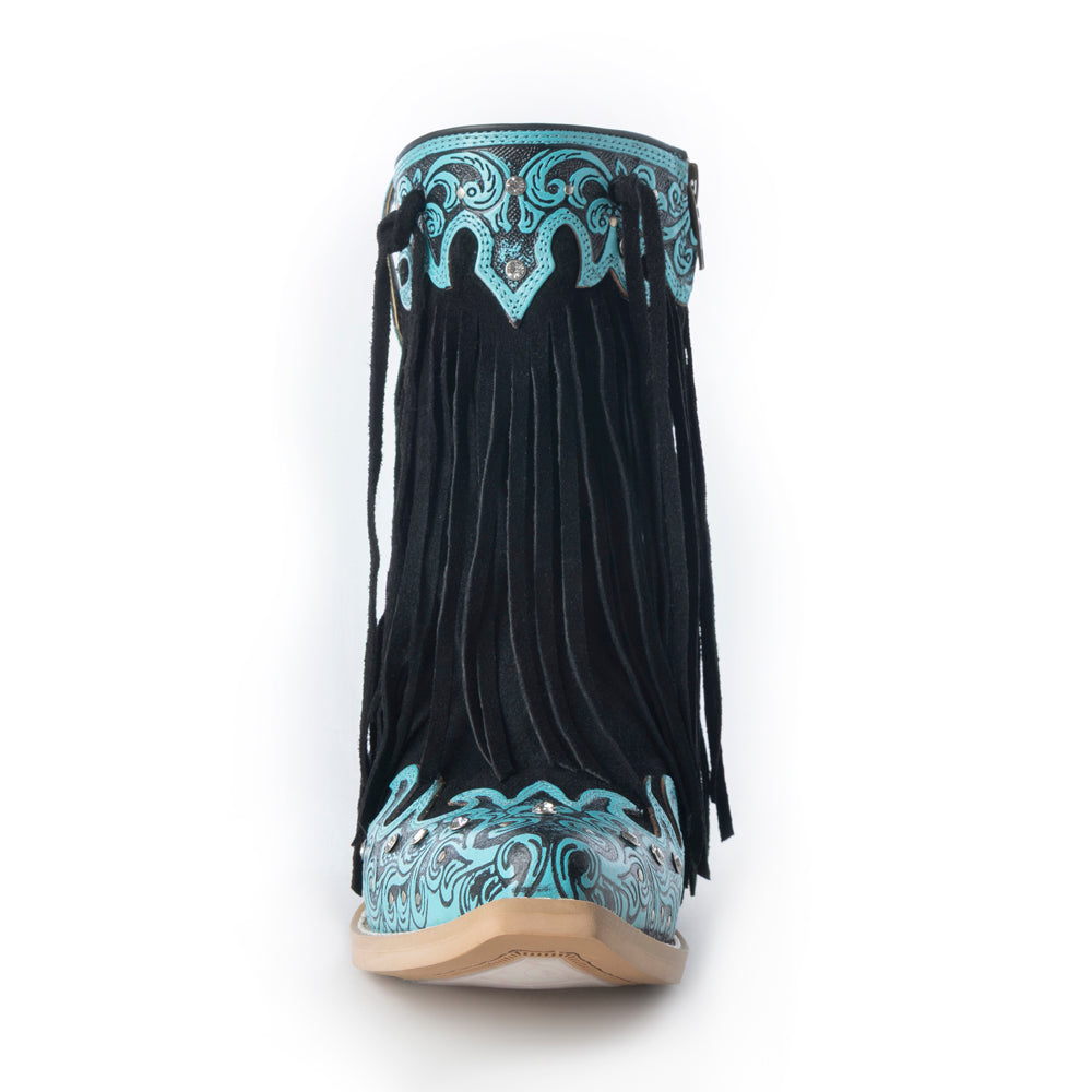 Myra Nashville Nights Boots for Women in Twilight, Handtooled Genuine Leather with Swarovski Stones Myra USA