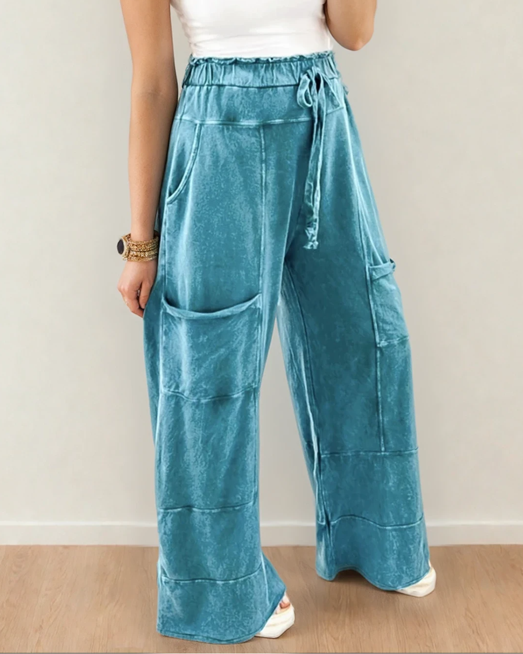 Teagan Raw Hem Pants - Lapis Indie & Co.