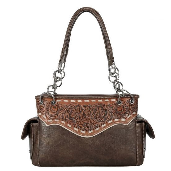 Western Elegance Tooled Leather Purse Country in My Heart