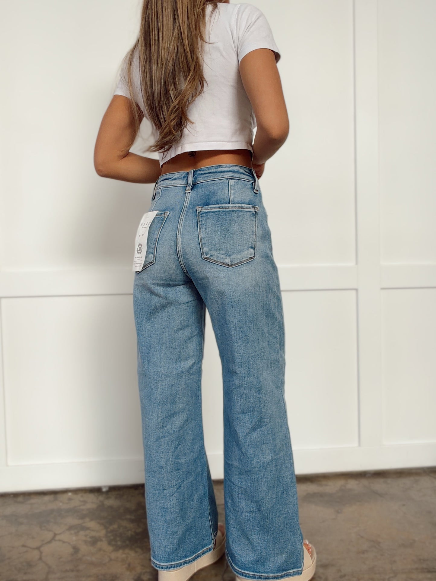 Chloe High Waisted Wide Leg Jeans Willow Boutique