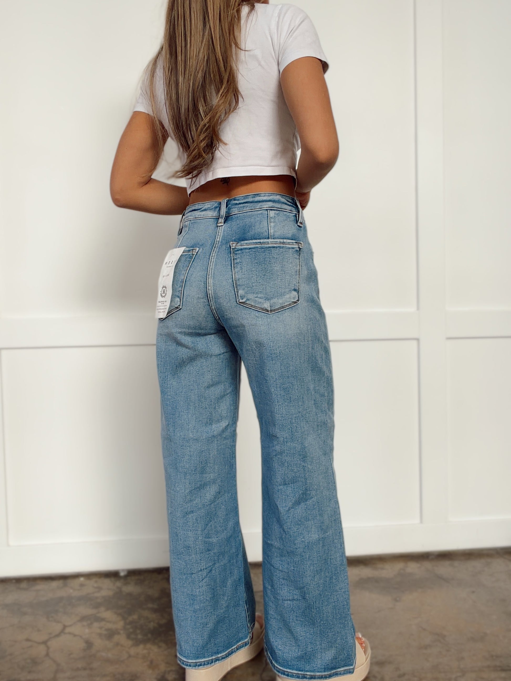 Chloe High Waisted Wide Leg Jeans Willow Boutique