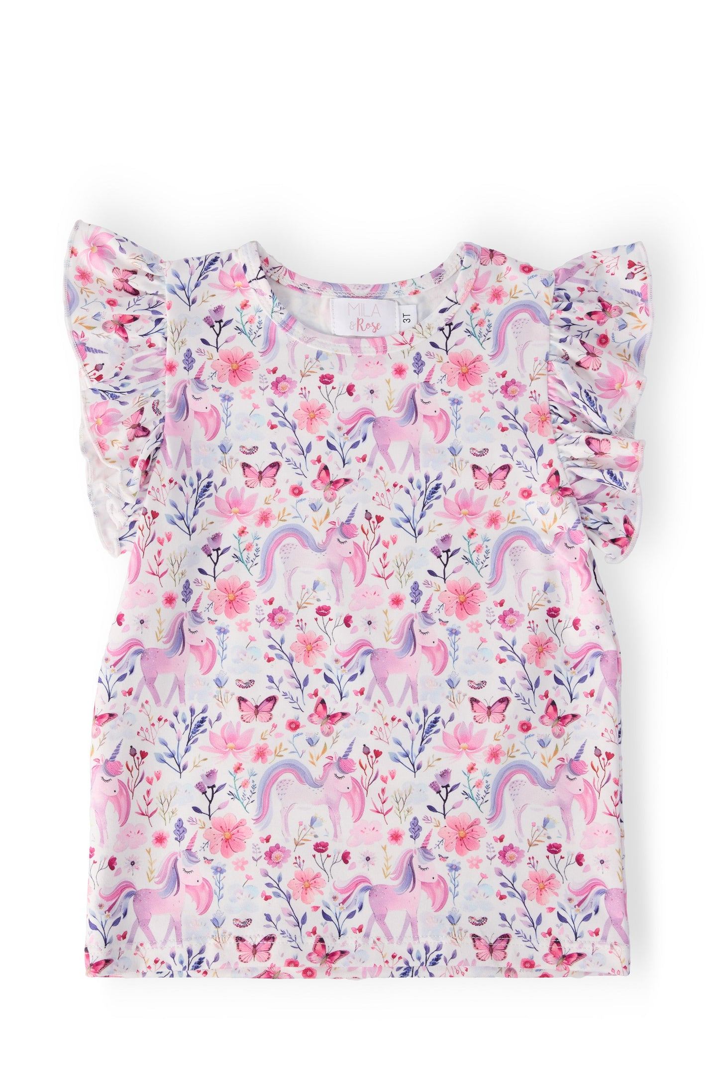 Whimsical Woods S/S Ruffle Tee Mila & Rose ®