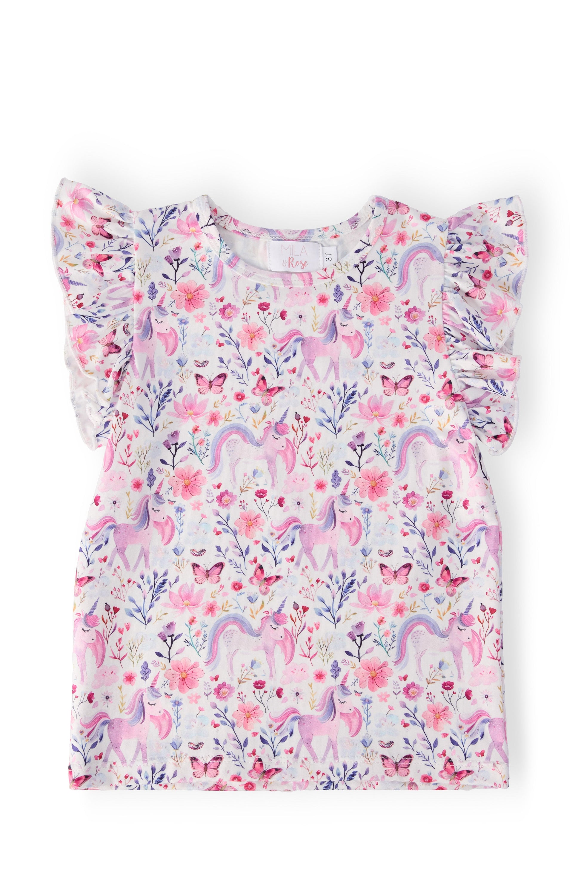 Whimsical Woods S/S Ruffle Tee Mila & Rose ®