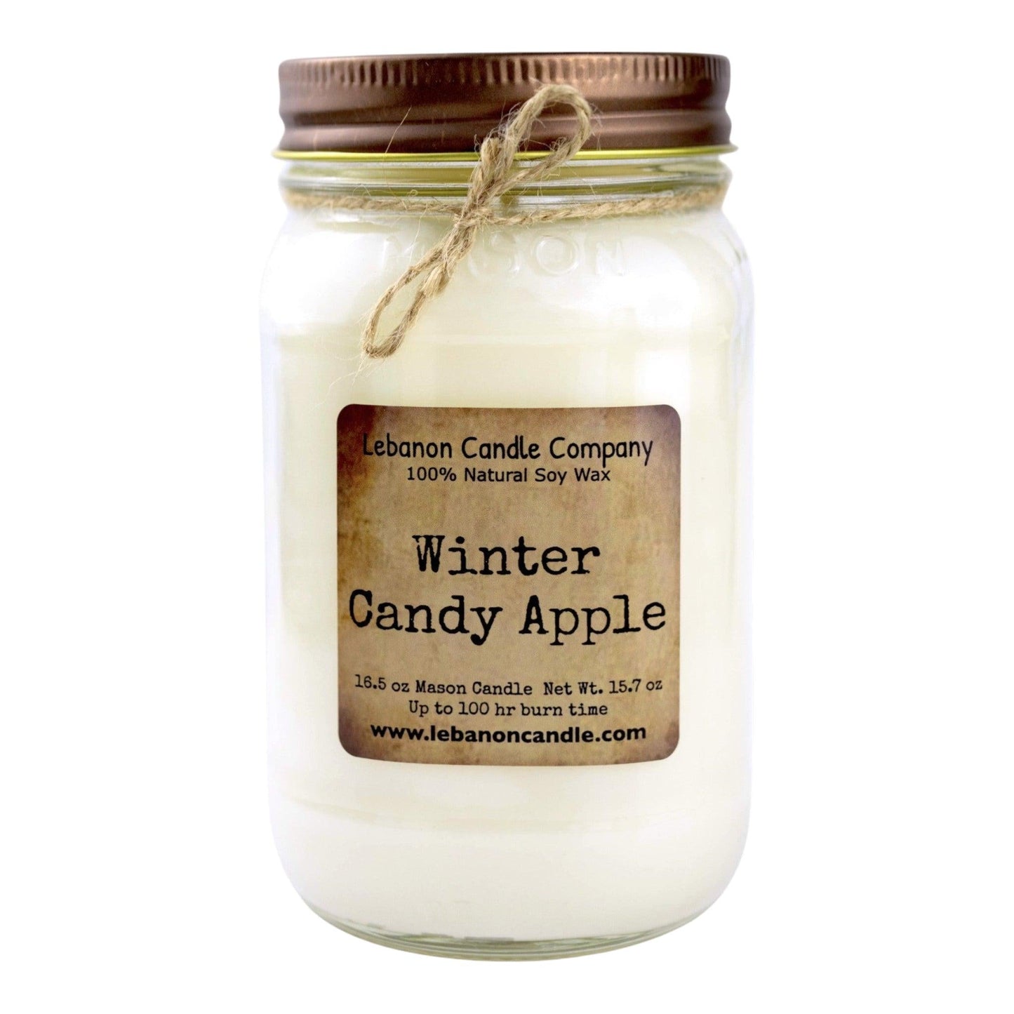 Winter Candy Apple Candle