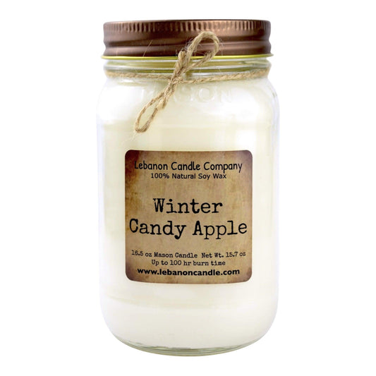 Winter Candy Apple Candle