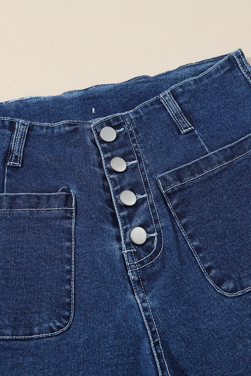 Mckinley Wide Leg Cropped Jeans Threaded Pear