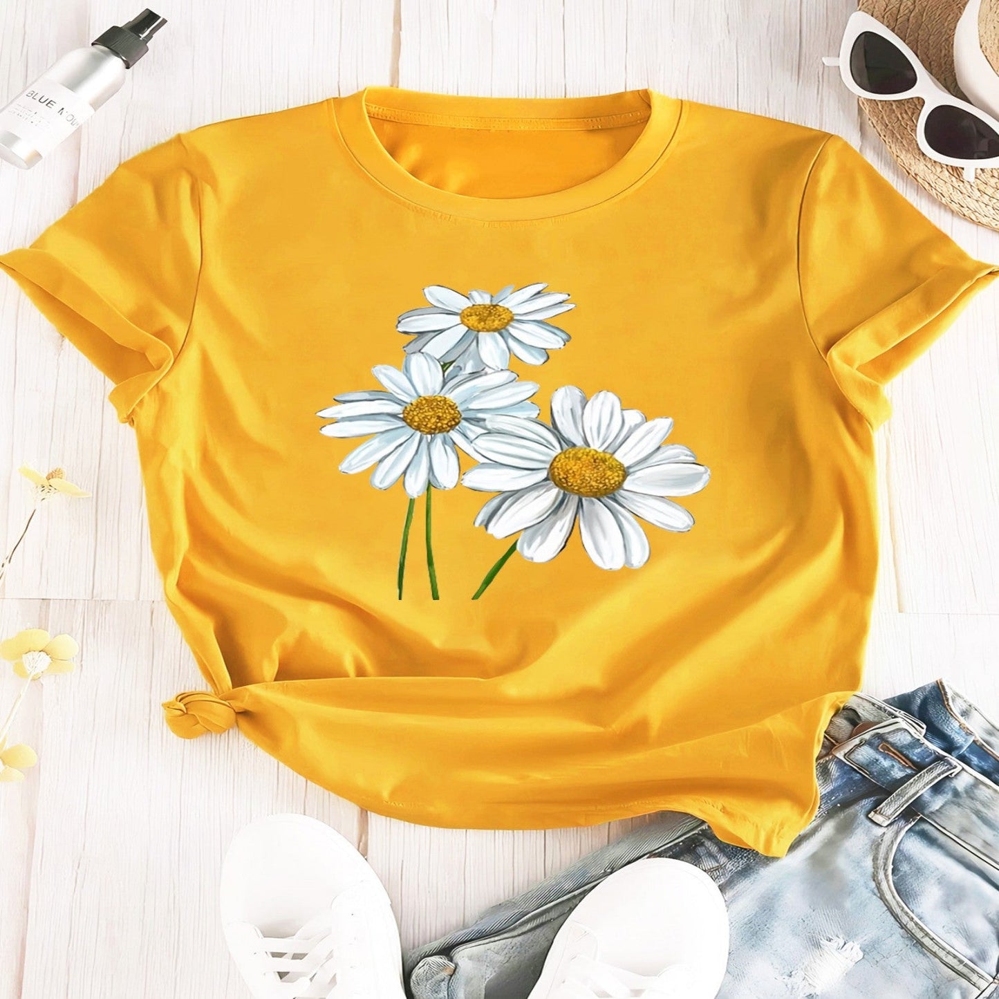 Cartoon Print Short Sleeve T-Shirt – 3 Colors | XS–4XL