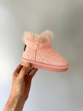 Load image into Gallery viewer, RTS: Vegan Leather Fuzzy Sparkle Boot-
