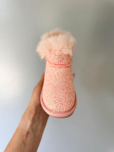 Load image into Gallery viewer, RTS: Vegan Leather Fuzzy Sparkle Boot-
