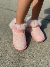 Load image into Gallery viewer, RTS: Vegan Leather Fuzzy Sparkle Boot-
