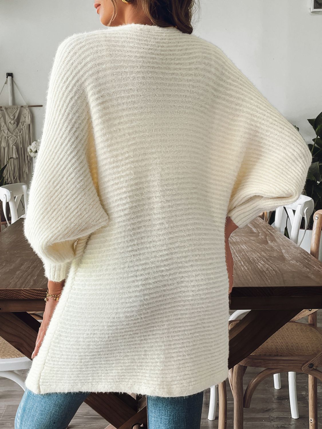 Open Front Long Sleeve Cardigan Creative Chaos Boutique