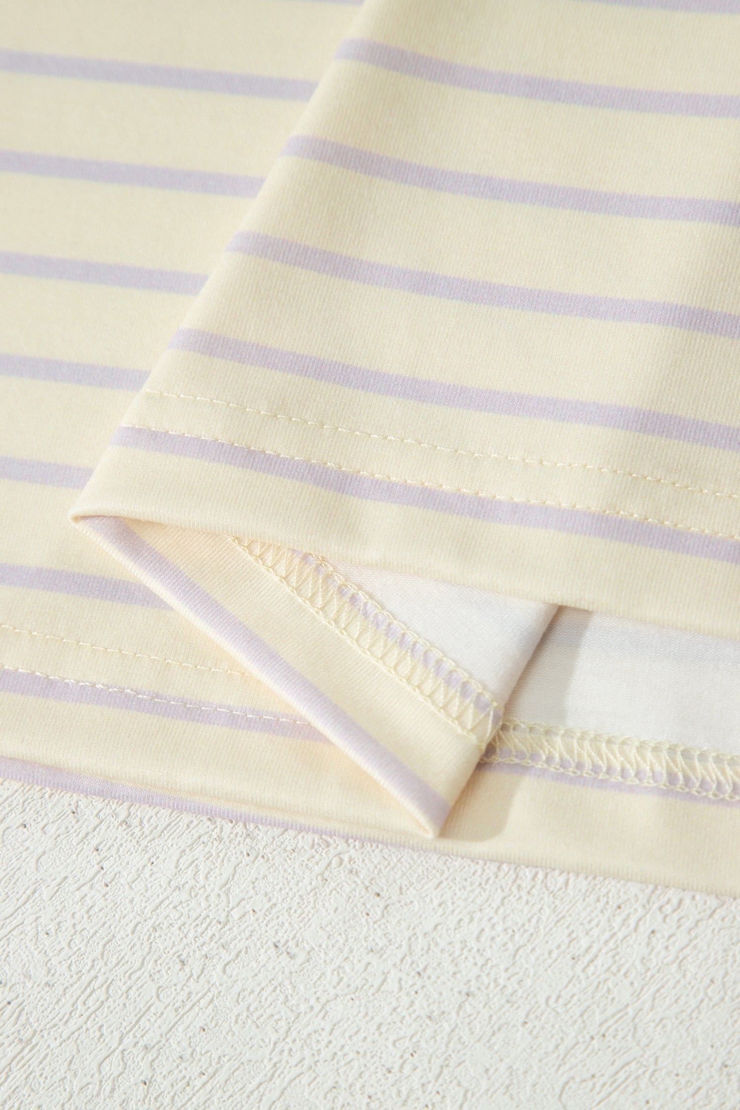 Yellow Stripe Relaxed Tee Drawstring Shorts 2pcs Outfit Unique Oils