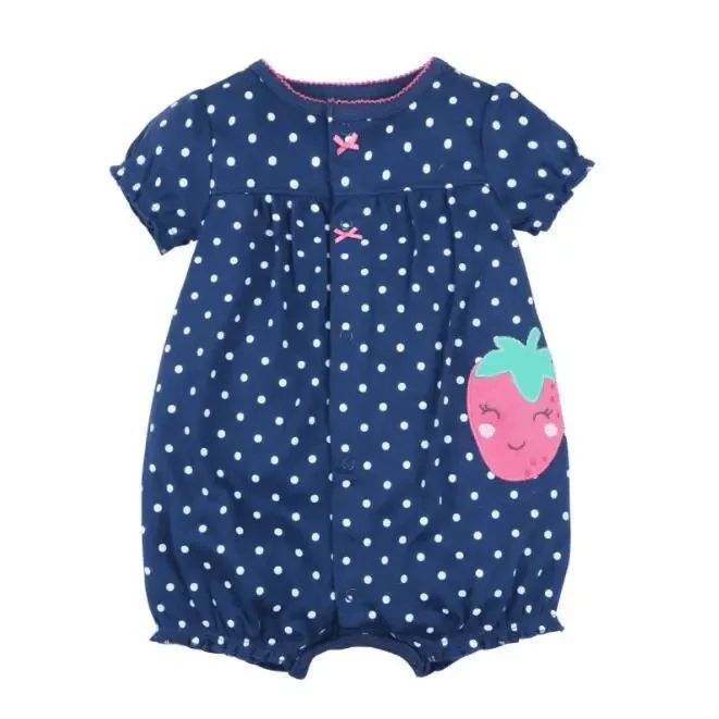 Baby Girl Clothes One-Piece Jumpsuits Baby Clothing Cotton Short Romper Infant Girl Clothes Stevvex