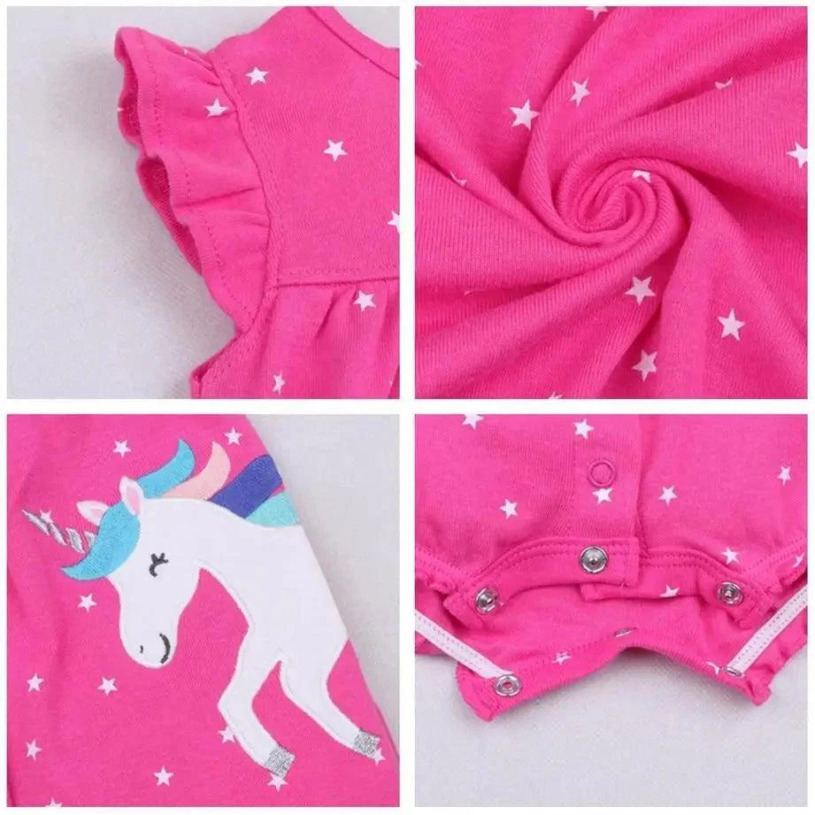 Baby Girl Clothes One-Piece Jumpsuits Baby Clothing Cotton Short Romper Infant Girl Clothes Stevvex