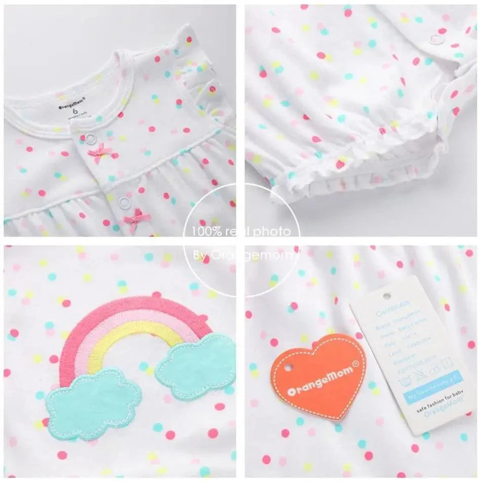 Baby Girl Clothes One-Piece Jumpsuits Baby Clothing Cotton Short Romper Infant Girl Clothes Stevvex