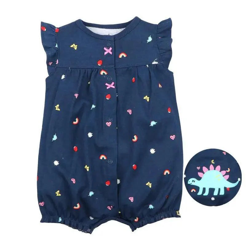 Baby Girl Clothes One-Piece Jumpsuits Baby Clothing Cotton Short Romper Infant Girl Clothes Stevvex