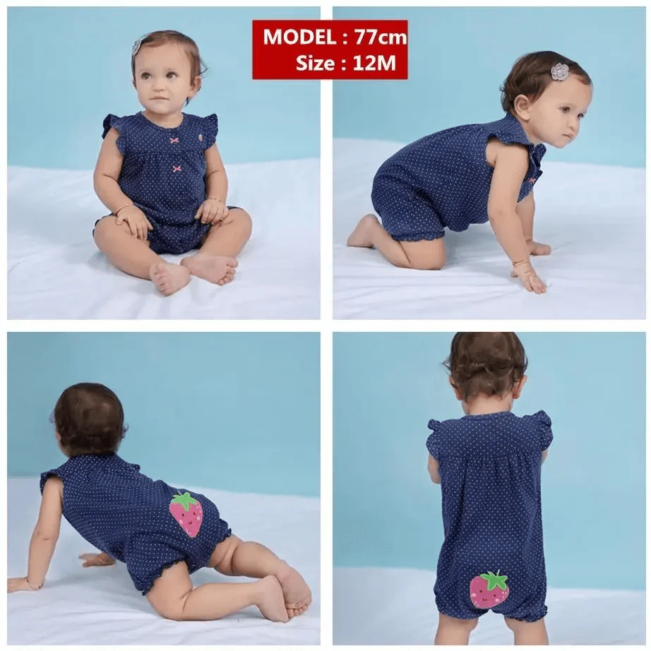 Baby Girl Clothes One-Piece Jumpsuits Baby Clothing Cotton Short Romper Infant Girl Clothes Stevvex